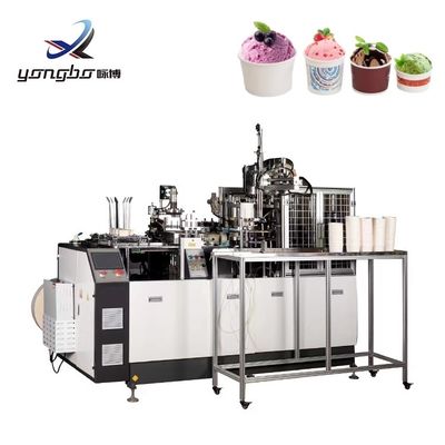 Macchina di formazione di ciotole di carta completamente automatica con produzione ad alta velocità 220V/380V Voltaggio e Copper Bar Cup Ossified Way