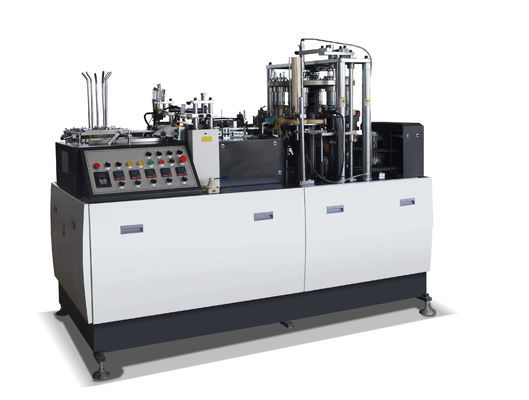 Macchina per la produzione di tazze di caffè di carta Macchina completamente automatica per la produzione di tazze di carta usa e getta con velocità 65-85 pcs/min 1700 kg