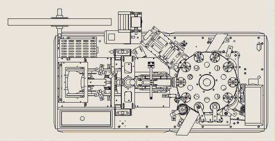 Macchina per la produzione di tazze di caffè di carta Macchina completamente automatica per la produzione di tazze di carta usa e getta con velocità 65-85 pcs/min 1700 kg
