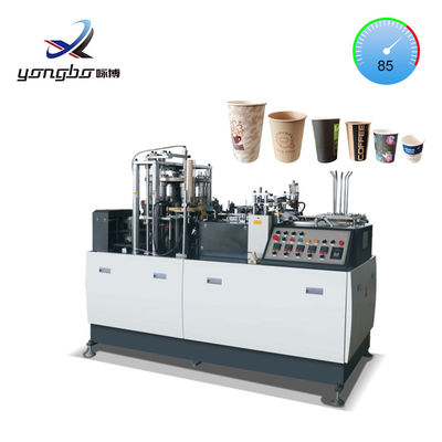 4kw Macchina per la produzione di tazze da caffè di carta completamente automatica Macchina per la formazione di tazze di carta usa e getta con carta rivestita in PE singolo/doppio