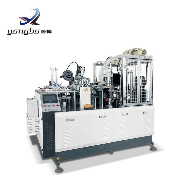 Alta velocità Disposable Paper Cup Making Machine per piccoli prodotti di carta Yongbo Completamente automatico 100-110pcs/Min