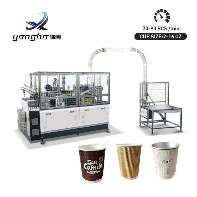Copper Bar Cup Ossified Way Double Wall Paper Cup Forming Machine Linea di produzione per la produzione di tazze di caffè in carta in Pakistan